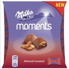 Конфеты Milka Moments Almond Caramel 96 грамм